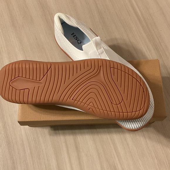Women's White HSQ Slip-On Shoes - Picture 4 of 5